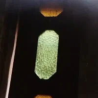 درب چوبی شیشه رنگی قدیمی