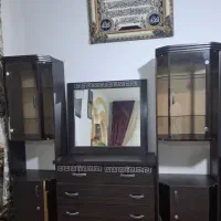 دوعدد کمد لباس دوعدد کمد شیشه ای