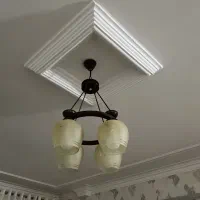 لوستر چهار شعله چوبی