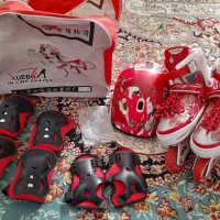 اسکیت در حد نو با تمام وسایل ایمنی|دوچرخه، اسکیت، اسکوتر|خوشاب, |دیوار