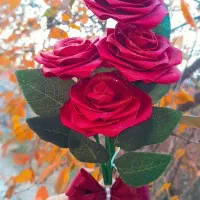 رز روبانی|گل مصنوعی|مشگین شهر, |دیوار