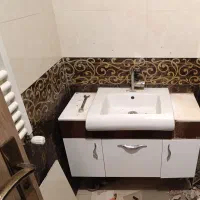 فروش روشویی به‌همراه کابینت و آینه