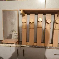 چوب لباسی دیواری به همراه آینه