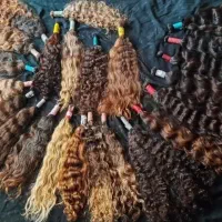خریدار اصلی مو رنگ شده و خام .خریدبار دارم