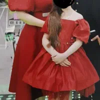 لباس ست مادر و دختر مادر سایز ۴۴/۴۶دختر سن۷/۸سال