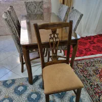 میز نهار خوری ۶ نفره|میز و صندلی غذاخوری|مشهد, مصلی (کارمندان اول)|دیوار