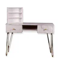 یک ناخنکار با مشتری برای سالن