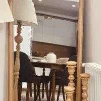 آینه چوبی رنگ روشن|آینه|رشت, یخسازی|دیوار