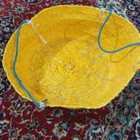 زنبیل نایلونی و برگ نخل