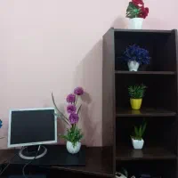 ست میزکامپیوتر وکتابخانه MDF(بسیار تمیز و جادار)
