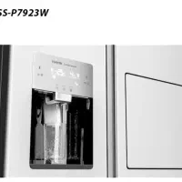 یخچال ساید جی پلاس رنگ مشکی استیل