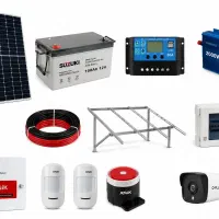 سیستم خورشیدی ۱۲۰۰ وات + دزدگیر + دوربین سیمکارتی