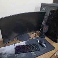 یک ست آپ گیمینگ کامل همراه ،کیبورد،موس