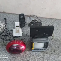 تلوزیون۹اینچ و رادیووتلفن بی سیمی ودوعددباند