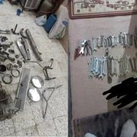 لوازم موتور یاماها آچار ابزاردریل گیره شیر دوربین