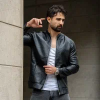 کاپشن چرم طرح پوست مار .پرداخت درب منزل|لباس|تهران, حشمتیه|دیوار