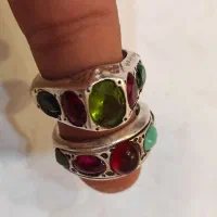 انگشتر نقره جواهراتی رکاب سپاهان