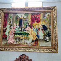 تابلو فرش دستبافت تبریز چله ابریشم