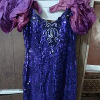 ماکسی مجلسی با پولک باکیفیت خارجی