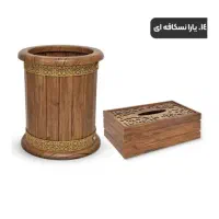 سطل زباله و جای دستمال کاغذی