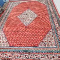 فرش دستبافت  ۹ متری گل بوته اراک گوشت دار پر کرک