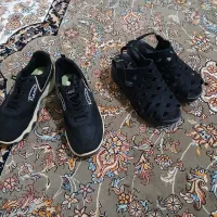 دوجفت کفش اسپرت وتابستانی مشکی|کیف، کفش، کمربند|ساوه, |دیوار