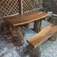 میز و صندلی روستیک|میز و صندلی غذاخوری|گلپایگان, |دیوار