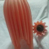 لوستر دکوراتیو پلیسه ای پلاستیکی هلویی