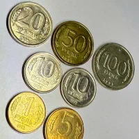ست سکه روبل روسی روسیه نایاب بین سال 1992 تا 1996|کلکسیون سکه، تمبر، اسکناس|تهران, امیرآباد|دیوار