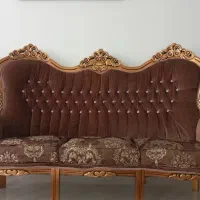 مبلمان سلطنتی در حد نو بدون زره فرو رفتگی|مبلمان خانگی و میز عسلی|قائن, |دیوار