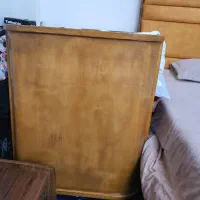 تخت کنار مادر تمام چوب نو در حد صفر با تشک|تخت و صندلی بچه|بندر کنگان, |دیوار