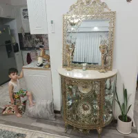 آینه شمعدان برنز|بوفه، ویترین، کنسول|نسیم‌شهر, |دیوار