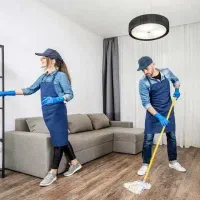 نظافت خود منزل و مجتمع ها و پله وغیره انجام میشود