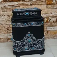سطل آشغال و جا دستمال کاغذی سنتی