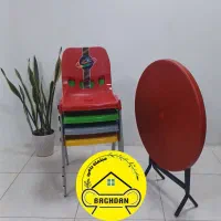 صندلی پلاستیکی پایه آهنی نشکن کد 5555/باغدان|میز و صندلی غذاخوری|چهارباغ, |دیوار