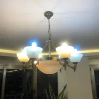 یک جفت لوستر وارداتی لهستانی|لوستر و چراغ آویز|اصفهان, آبشار|دیوار