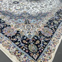 فرش دستباف بساک در کرج ۱۲ متر حاشیه سرمه ای کاشان|فرش|تهران, تولید دارو|دیوار