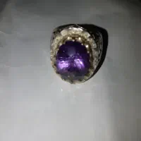 انگشتر نقره آمتیست