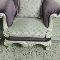 مبل سلطنتی ۷نفره|مبلمان خانگی و میز عسلی|فلاورجان, |دیوار