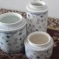 ست دکوری  سرامیک شاه کوب|کلکسیون اشیاء عتیقه|میاندوآب, |دیوار