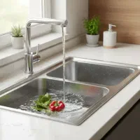 سینک دو لگن با عمق بالا (برند درسا)