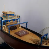 ماکت چوبی لنج باری