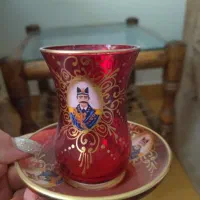 سرویس استکان نلبکی شاه عباسی و6عدد لیوان|صنایع دستی و سایر لوازم تزئینی|تهران, کرمان|دیوار