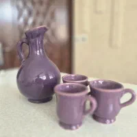 سرویس پارچ و لیوان سفالی