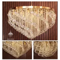 لوستر تمام کریستال سقفی(خرید مستقیم از کارخانه)