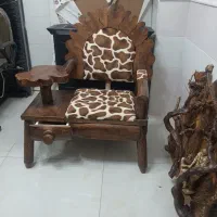 میز تلفن چوبی