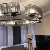لوستر  ۱۲ شعله اشرافن مدرن