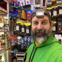 گجت شارژی  پیشانی سردوشی پلیسی چشمک زن آبی قرمز