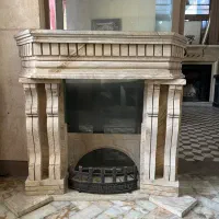 شومینه سنگی خاص طرح چوب