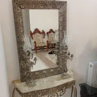 اینه و شمعدان برنز